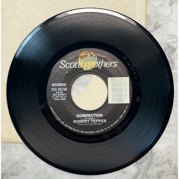 Robert Tepper No Easy Way Out / Domination 45 Rock 1985 Scotti Brothers 05750 - Picture 6 of 6
